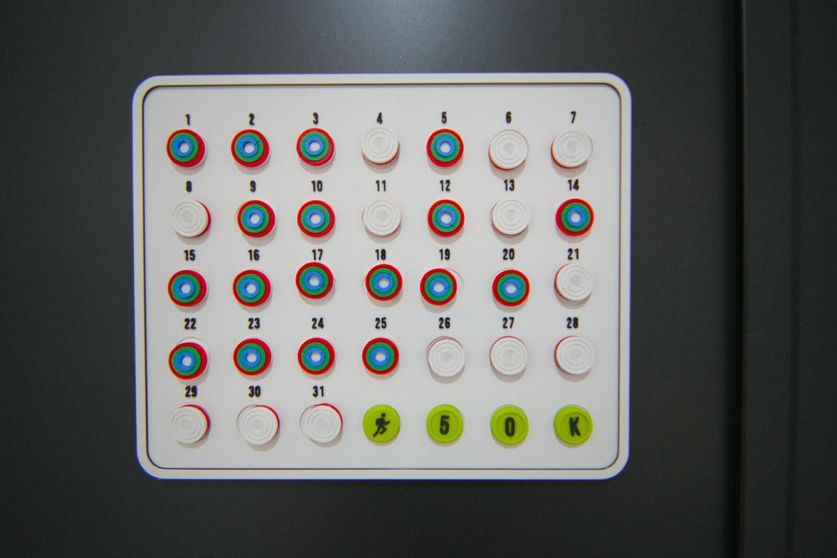 Magnetic Fitness Calendar – 3D Printed Workout Tracker / Gym Motivation Board