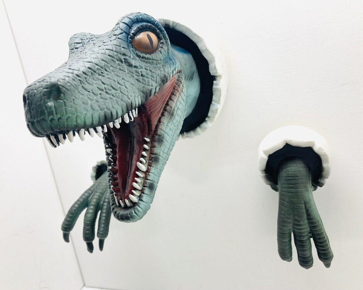Wall Mounted Dinosaur Sculpture 3d Bust Hanging Prop Replica Art Home Decoration