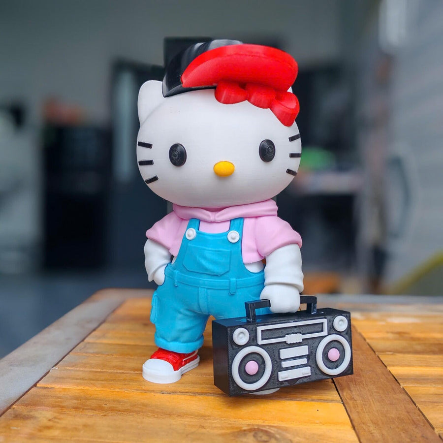 HELLO KITTY Urban Vibes – Fan Art 3D Printed Collectible
