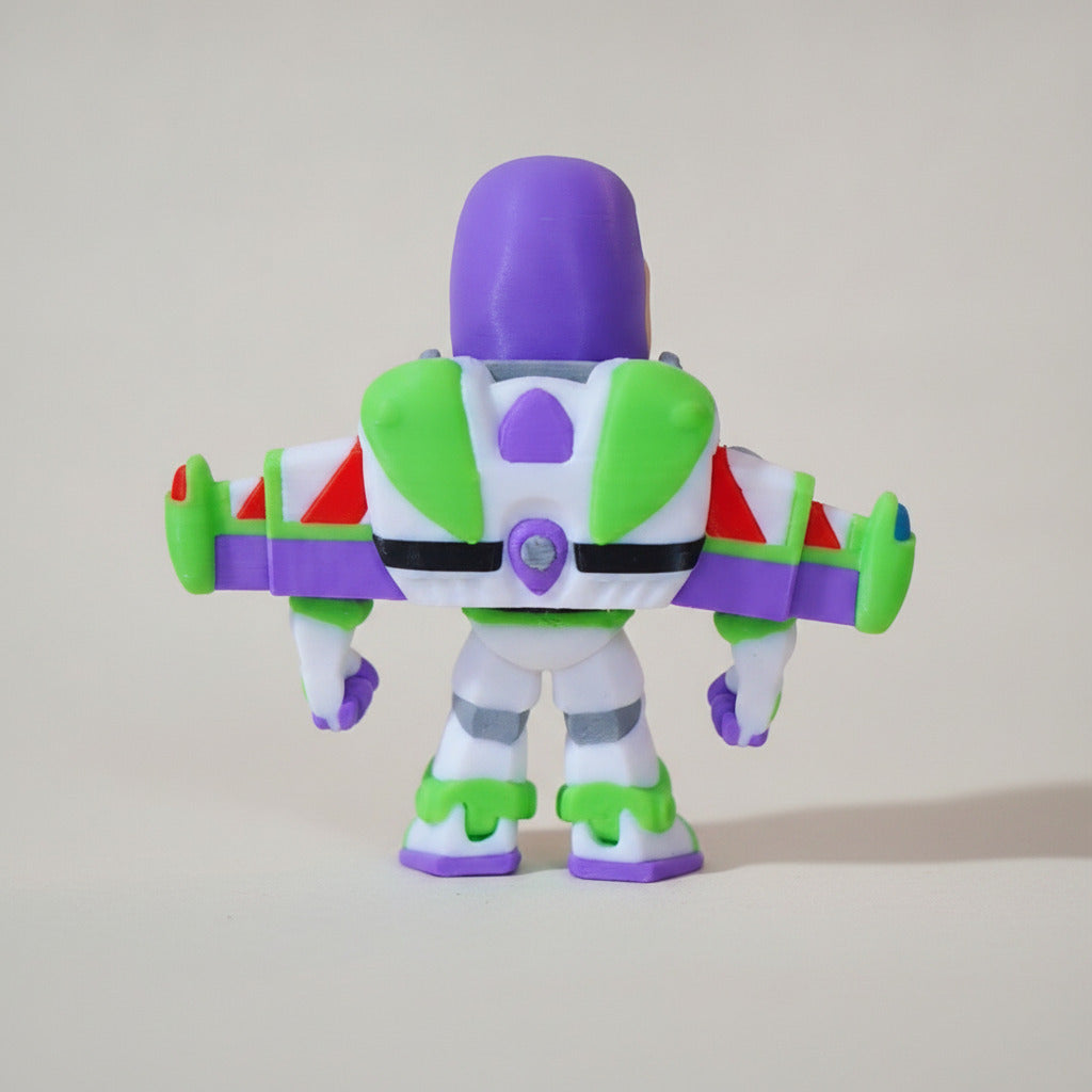 Buzz Lightyear Keychain | 3D Printed Charm | Toy Story Accessory