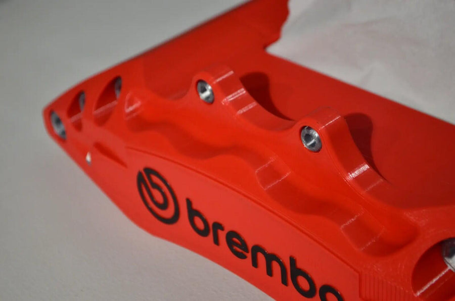 3D Printed Brake Caliper Style Tissue Box – Racing Car Inspired Design