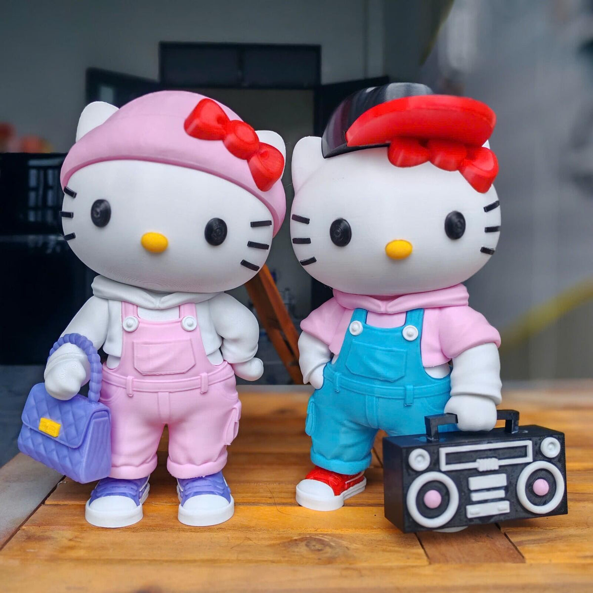 HELLO KITTY Urban Vibes – Fan Art 3D Printed Collectible