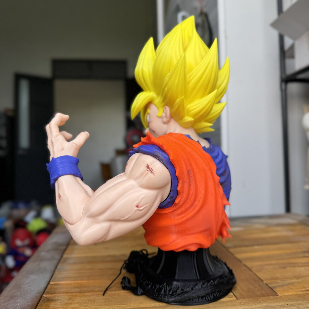 Goku Bust Fan Art 3D Printed Statue