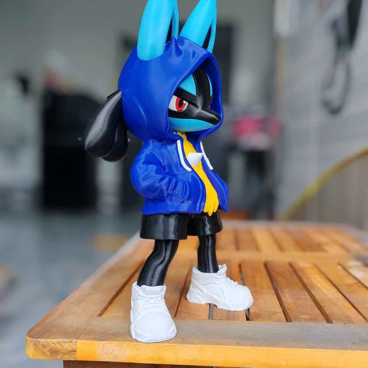 Lucario Urban Vibes – Fan Art 3D Printed Collectible