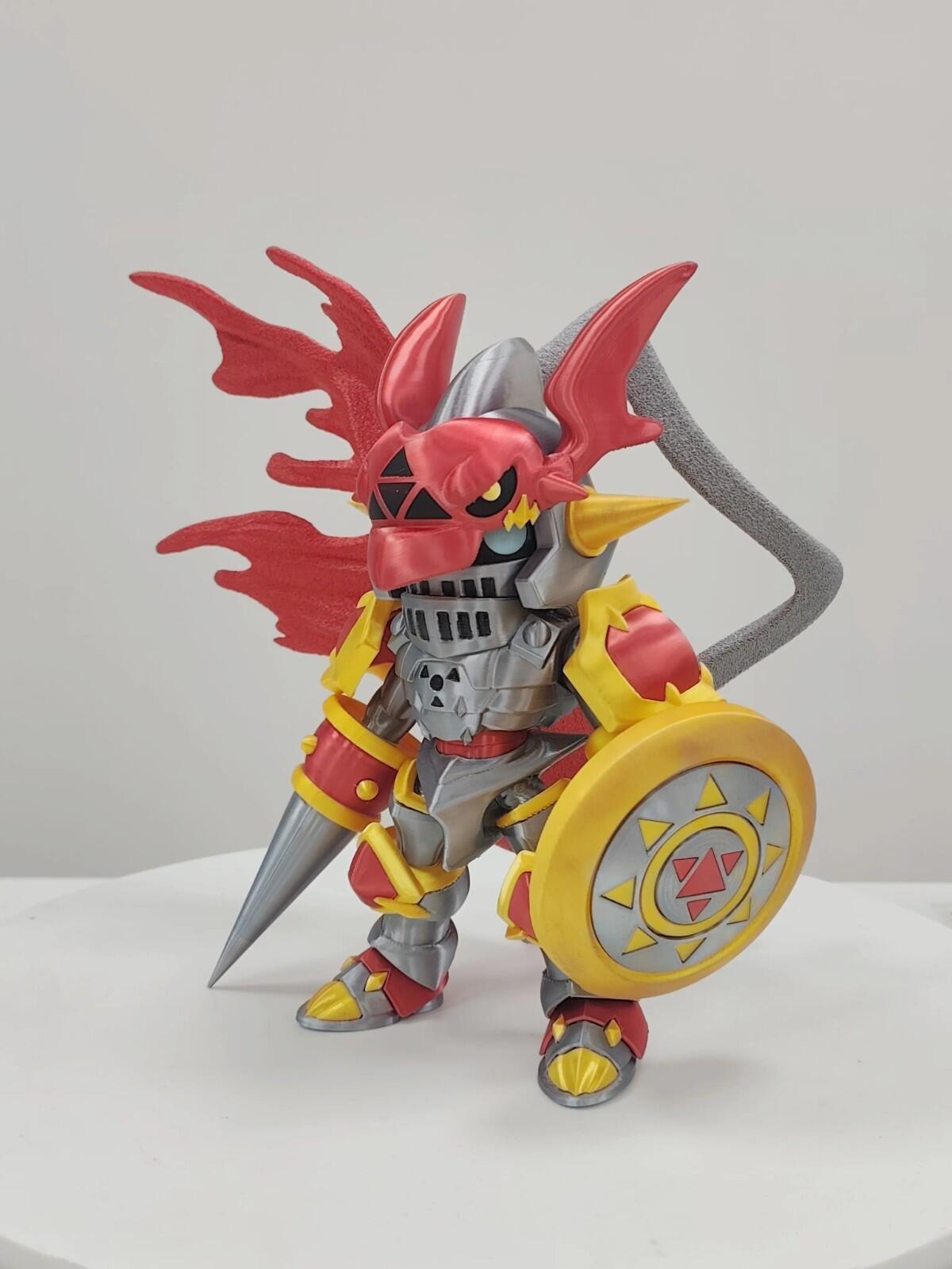 Chibi Holy Knight–Style Digital Warrior Figure (Fan-Made) | 3D Prints