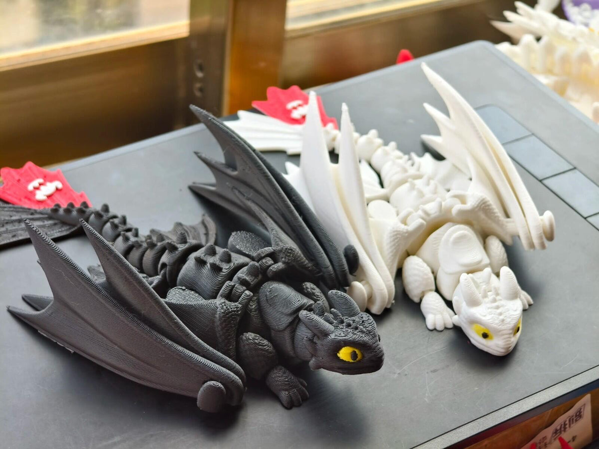 How to Train Your Dragon Toothless | Folded Wings | 3D Printed