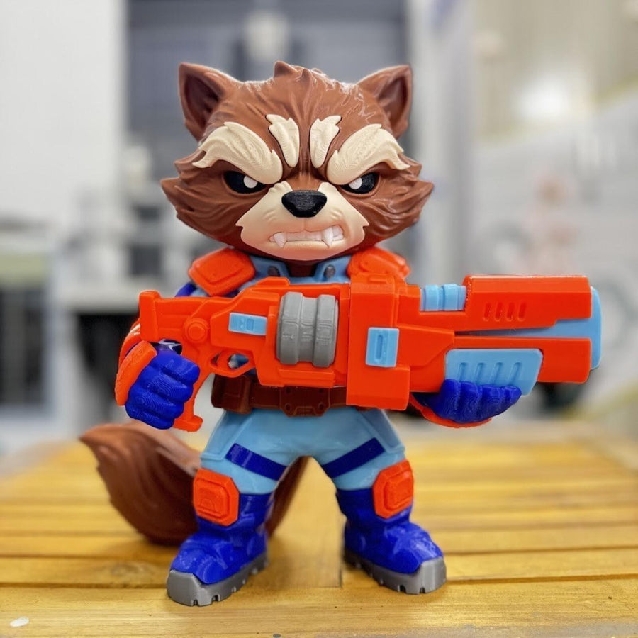 ROCKET RACCOON – Chibi Style 3D Fan Art Figure
