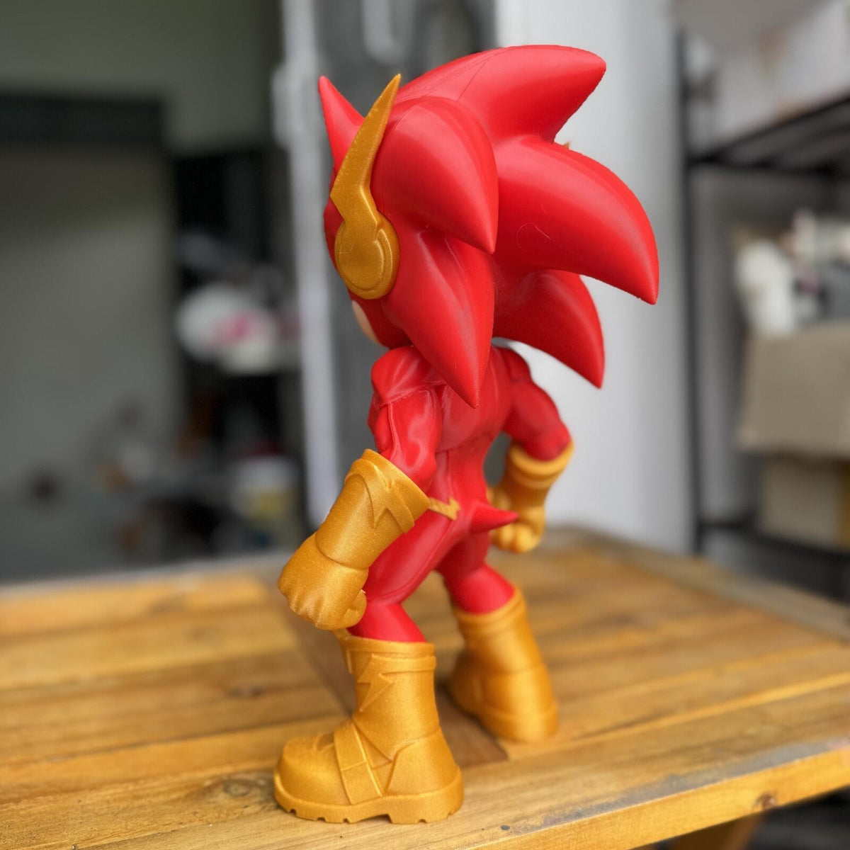 Speed Force Fusion Hero – Chibi Lightning Runner Fan Art – 27.5cm 3D Printed Col