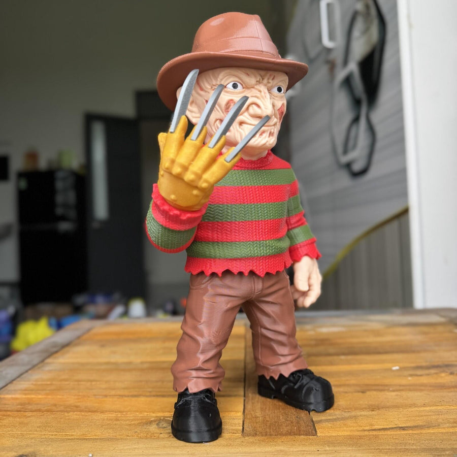 3D Printed Freddy Krueger Statue 9 inch Tall