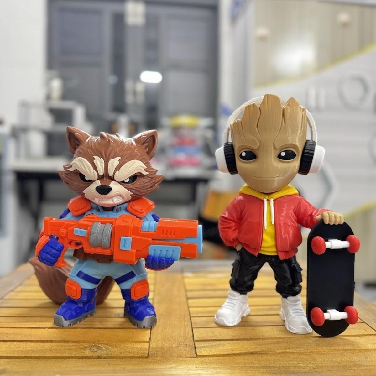 ROCKET RACCOON – Chibi Style 3D Fan Art Figure