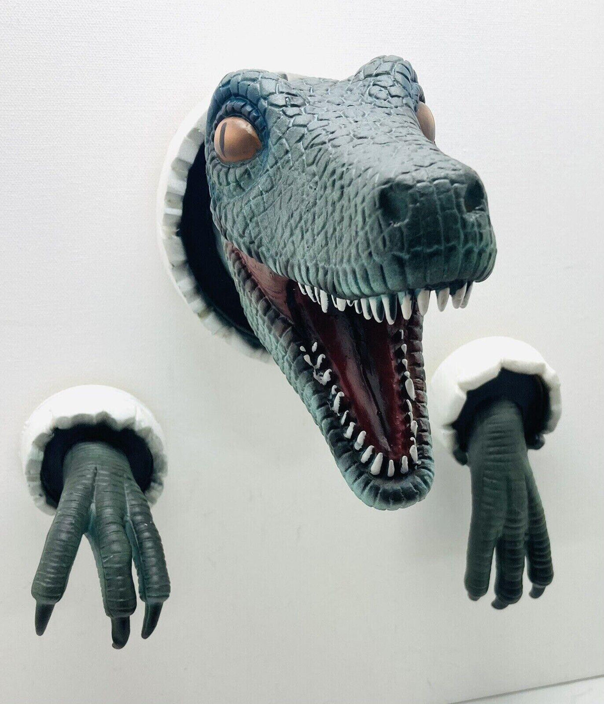Wall Mounted Dinosaur Sculpture 3d Bust Hanging Prop Replica Art Home Decoration