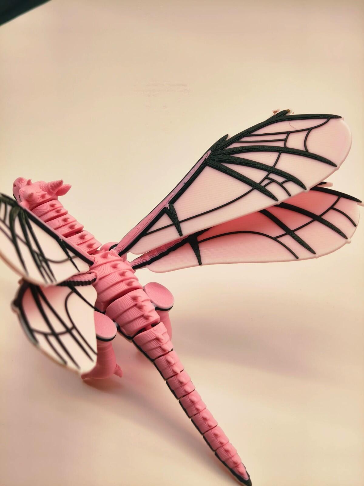 Juvenile Winged Dragon Figure | Chibi Style | 3D Printed Desk Display