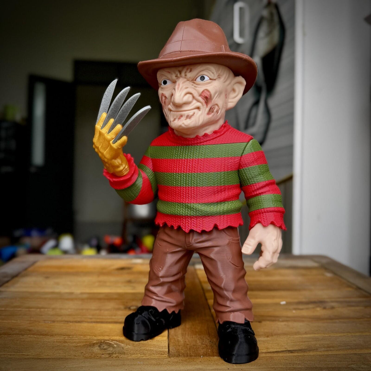 3D Printed Freddy Krueger Statue 9 inch Tall