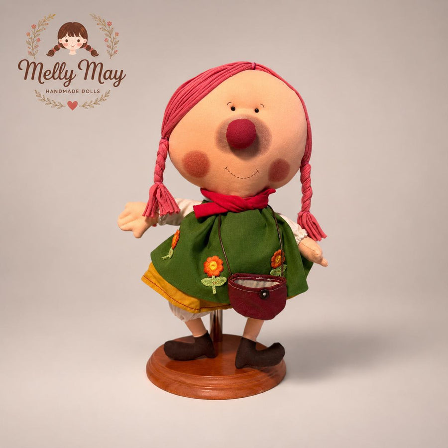 Gulu Couple Handmade Cloth Dolls, 15 Inch Fabric Art Dolls