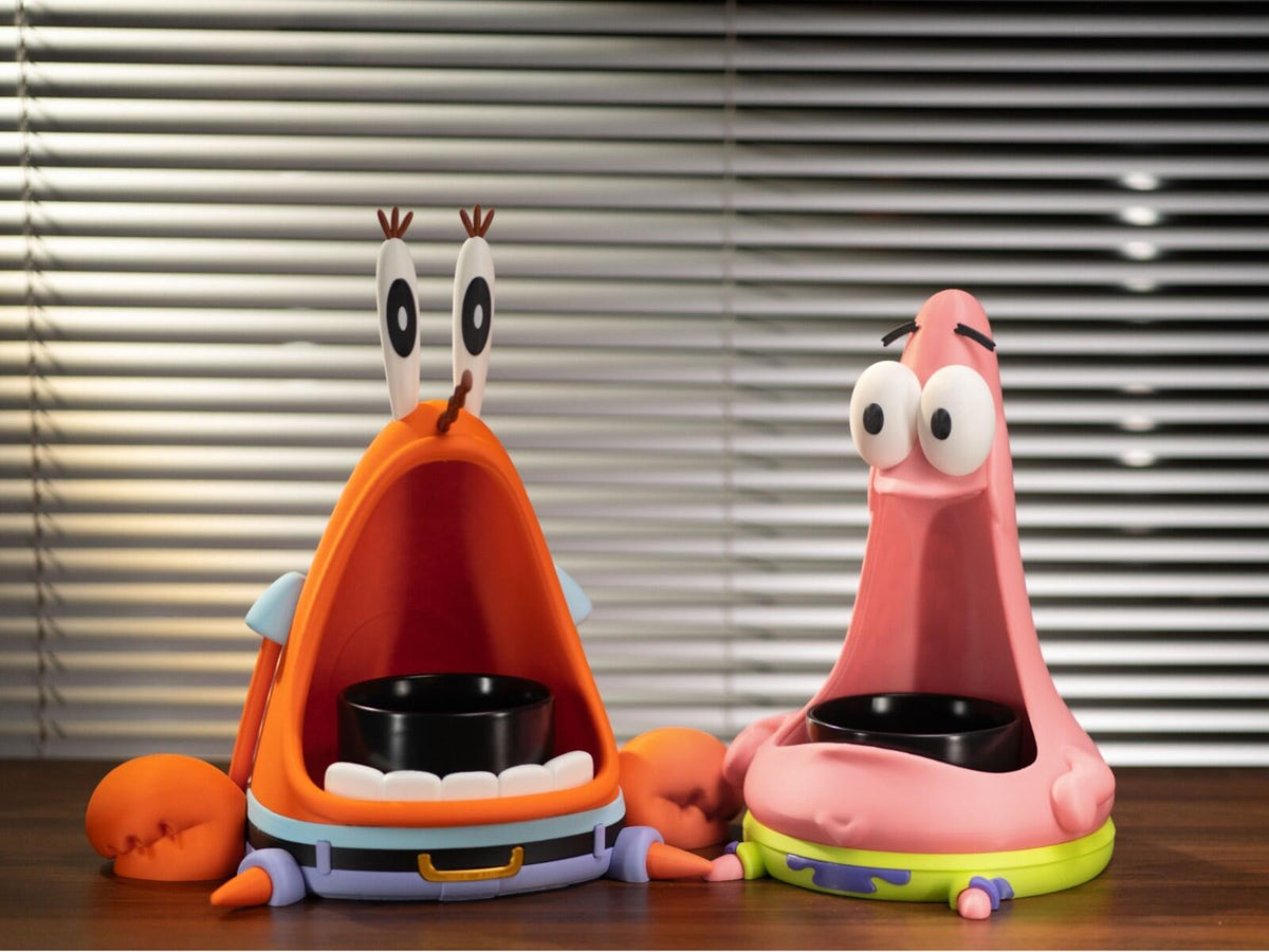 Patrick Star Pet Bowl Holder – Funny SpongeBob Tissue/Feeding Organizer, Fits 11