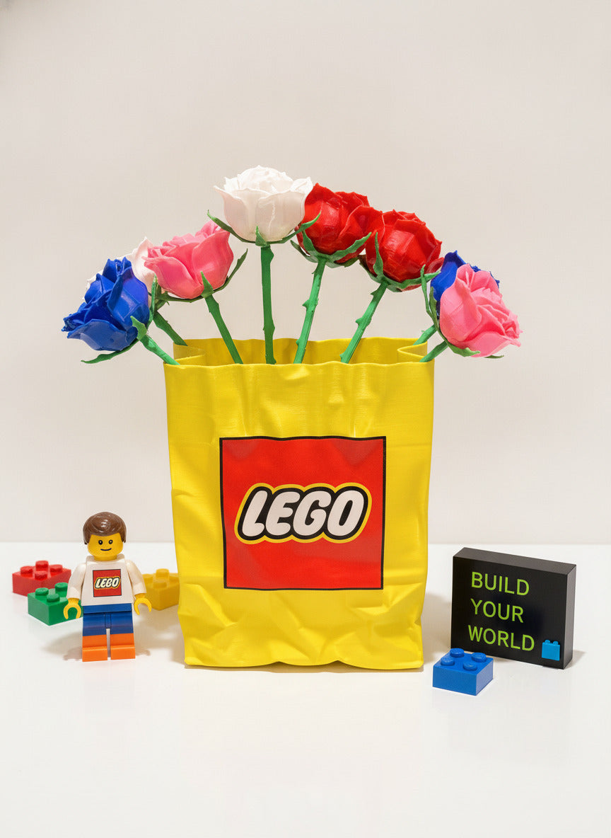 3D Printed Brick Planter | Succulent Pot | Pencil Holder