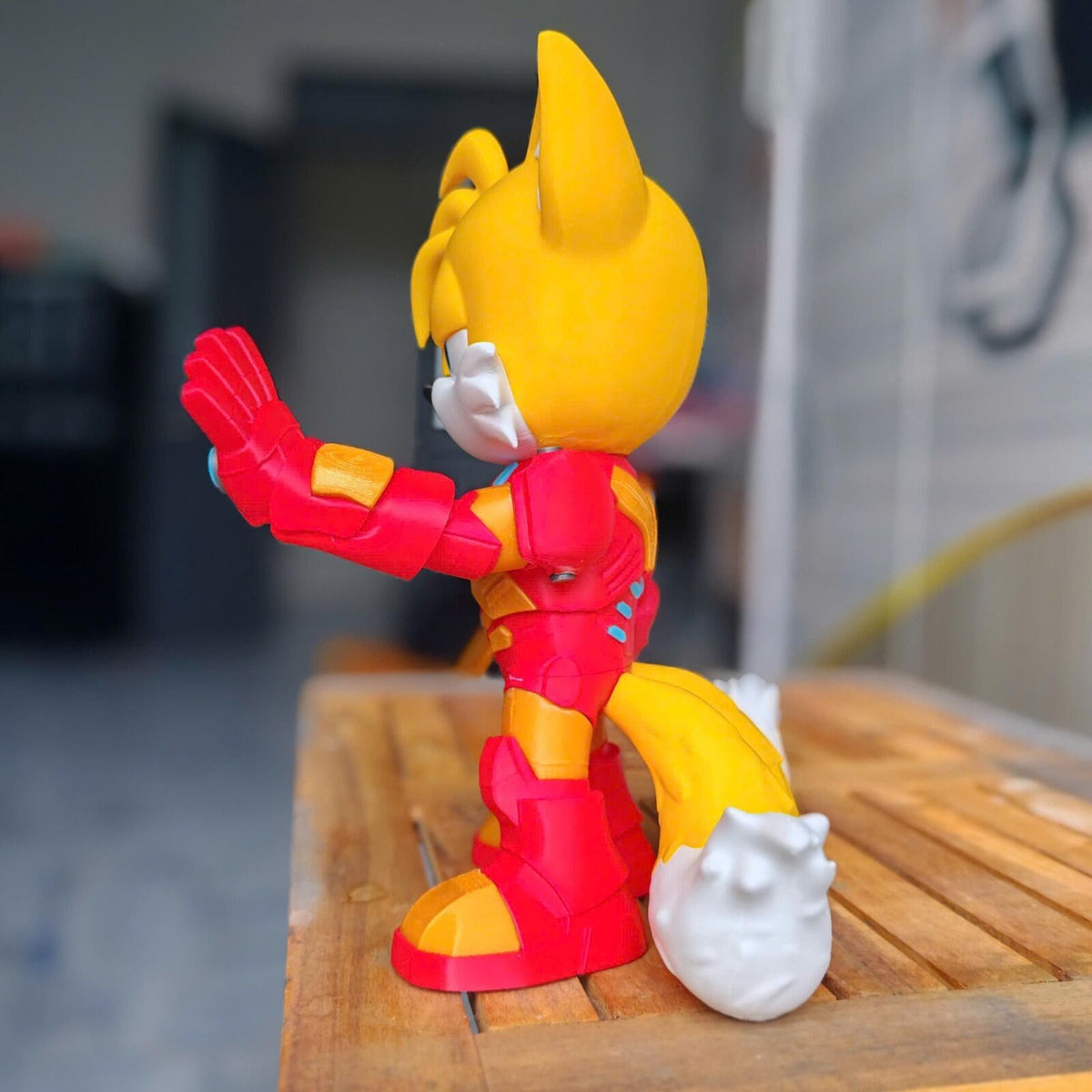 IRON TAILS – Tails × Iron Man Fan Art 3D Printed Collectible
