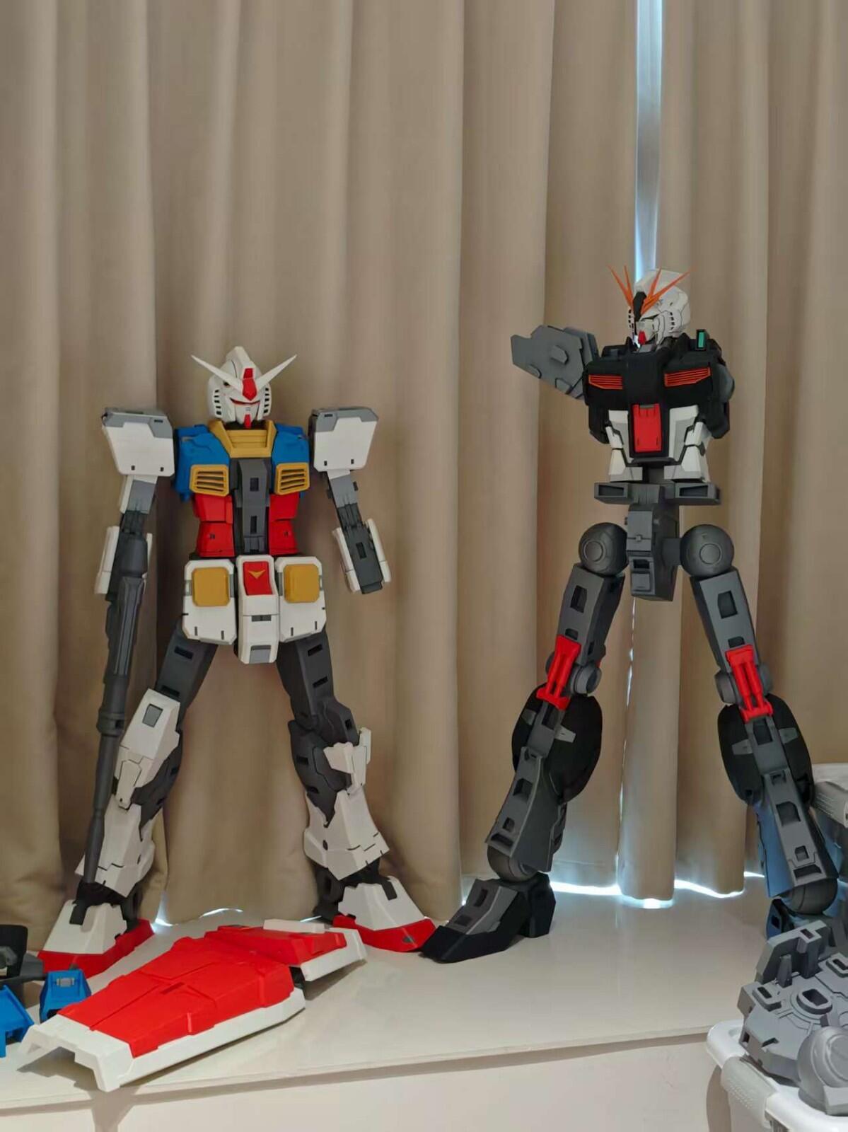 3D PRINTED RX-93 ν Gundam 3D Model (Height: 47.2 inches / 1.2 meters)