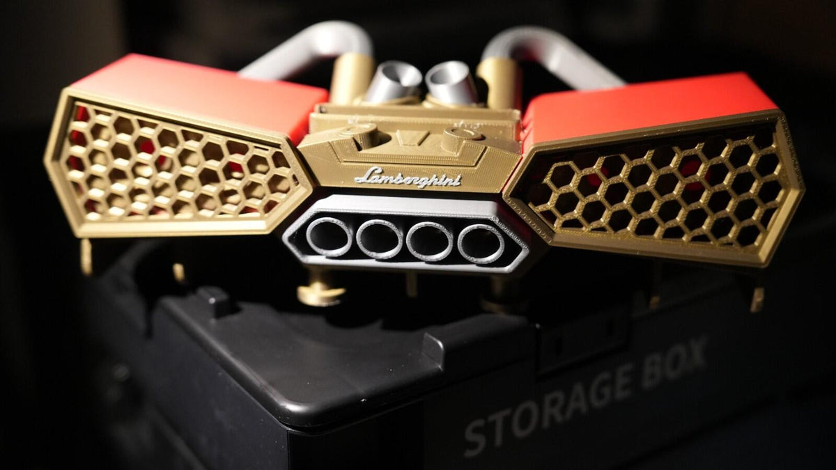 3D Printed Lamborghini Style Phone Speaker | Passive Amplifier Stand