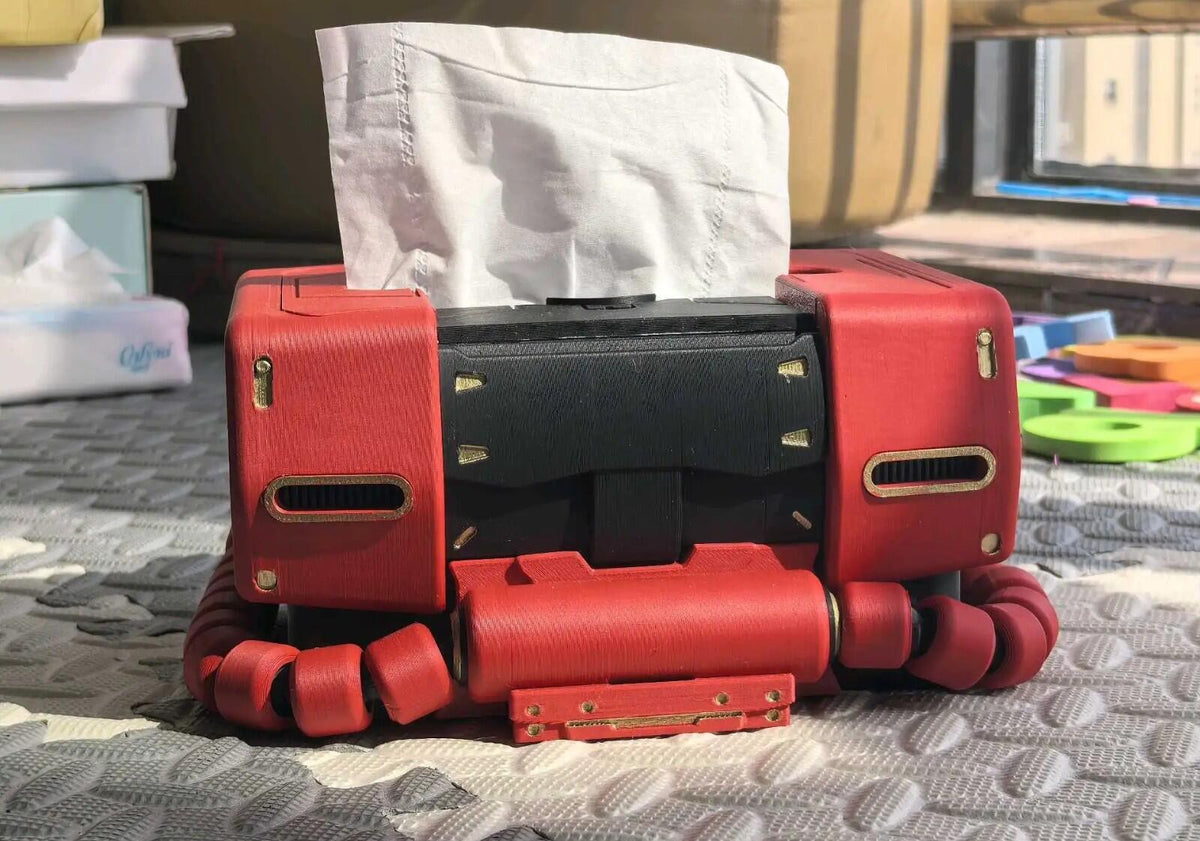 Zaku Style Tissue Box with Phone Holder