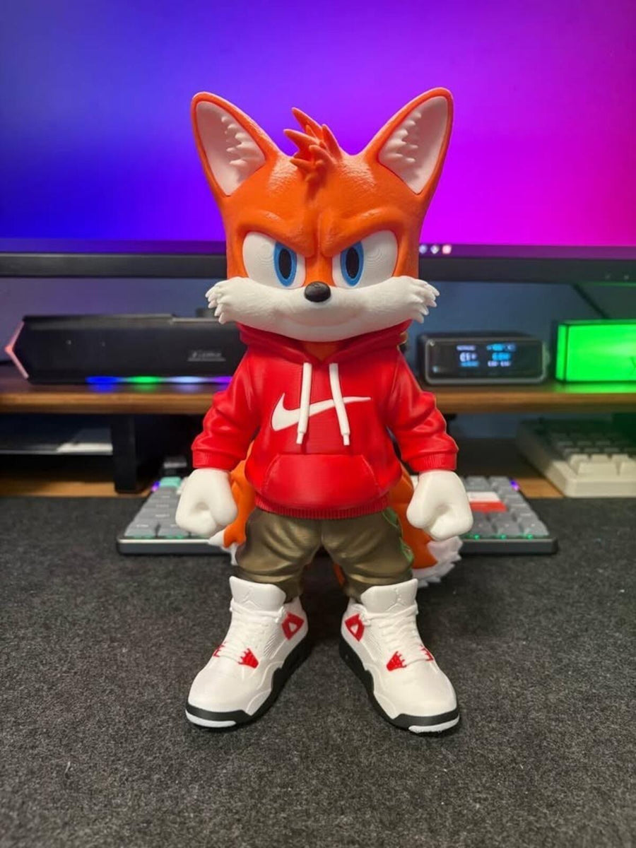 Tails Sonic 3d Printed Figure | 9 inches
