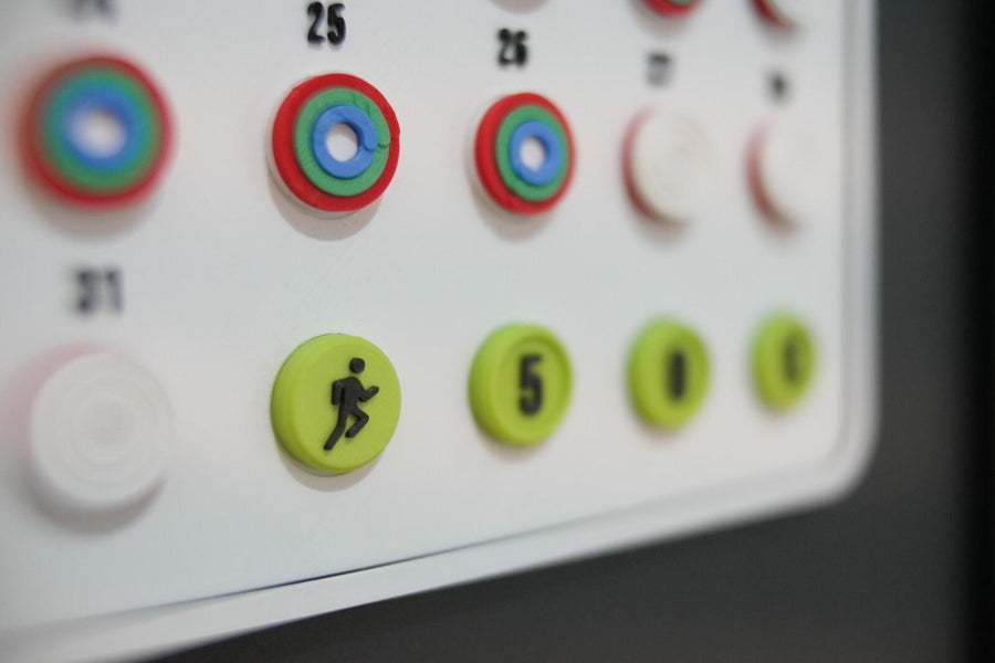 Magnetic Fitness Calendar – 3D Printed Workout Tracker / Gym Motivation Board