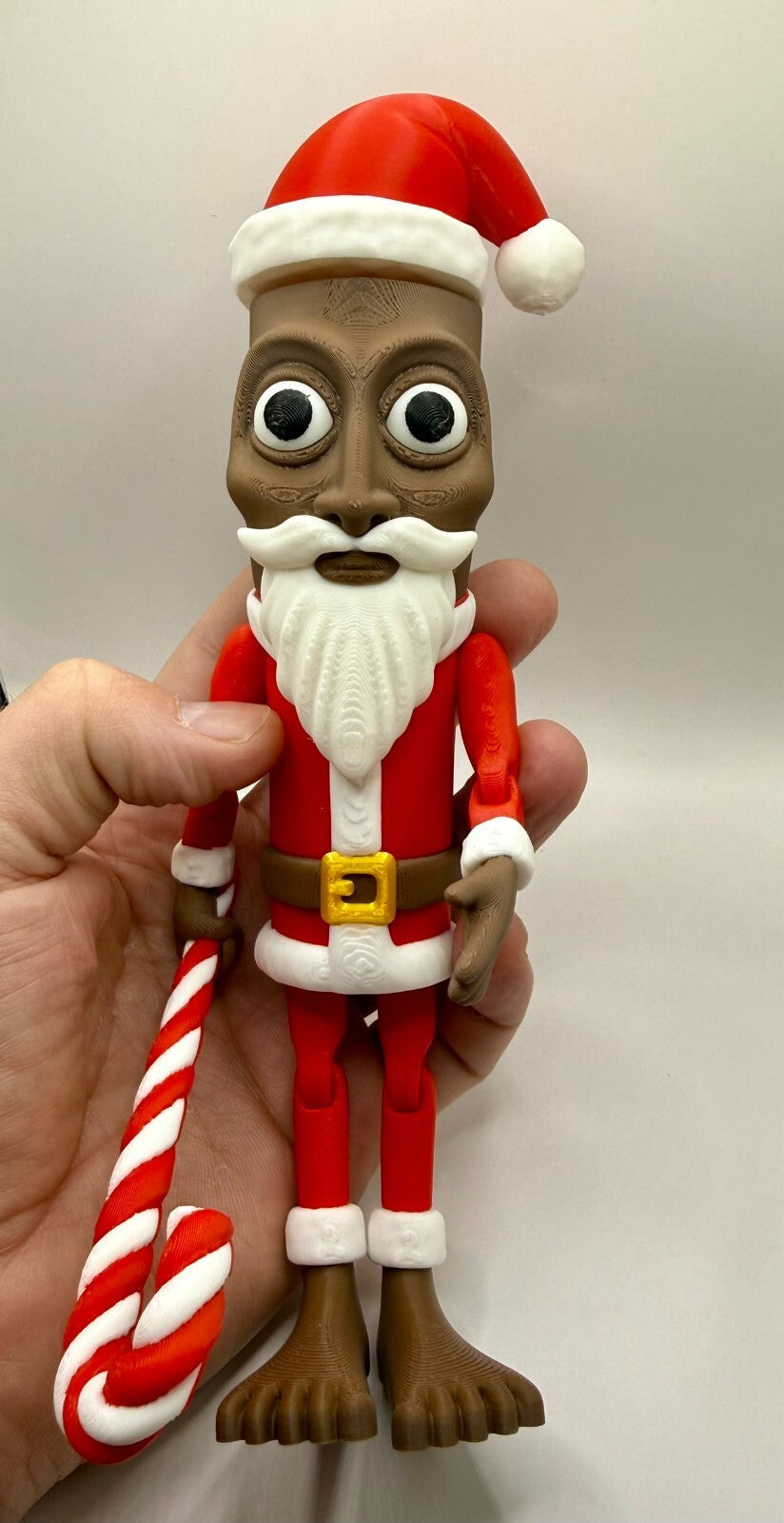 Santa Tung Tung Sahur | Italian Brainrot 3D Printed Figurine | Meme Collectible
