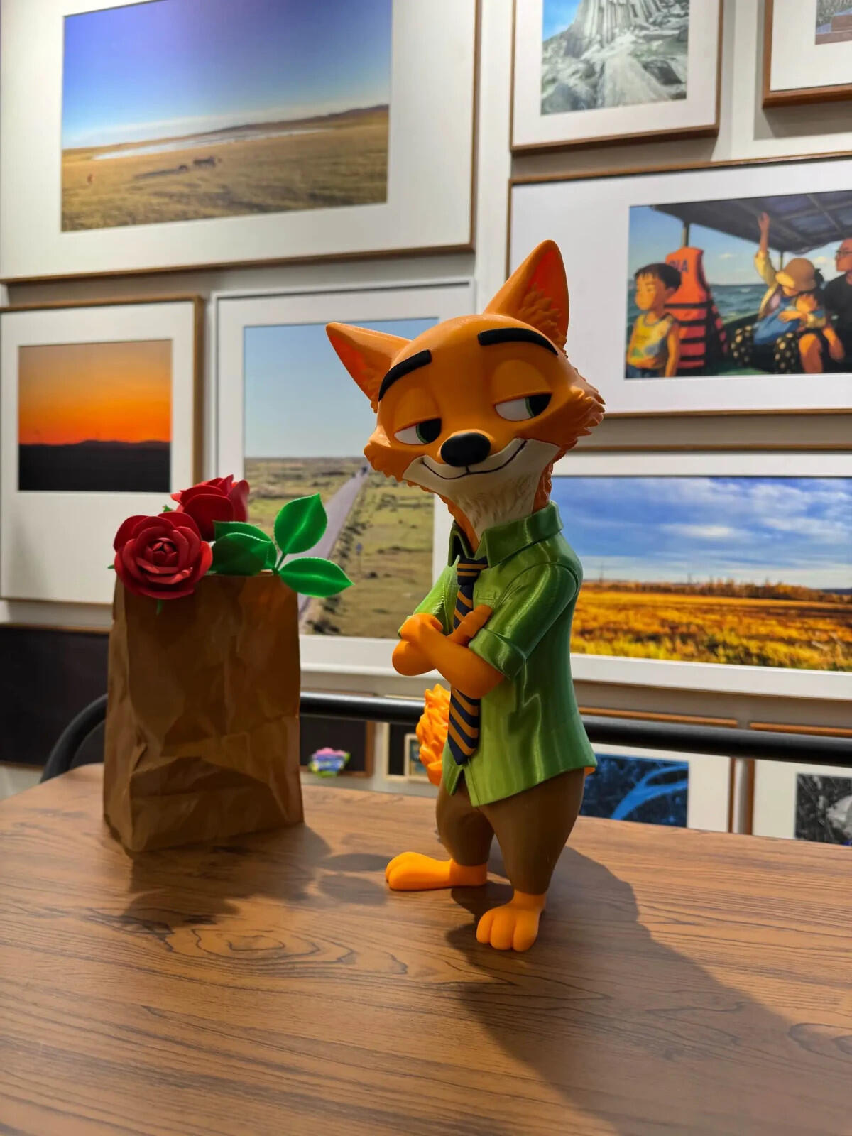 Fox & Bunny Style Display Figure | Articulated Fan-Made Sculpture