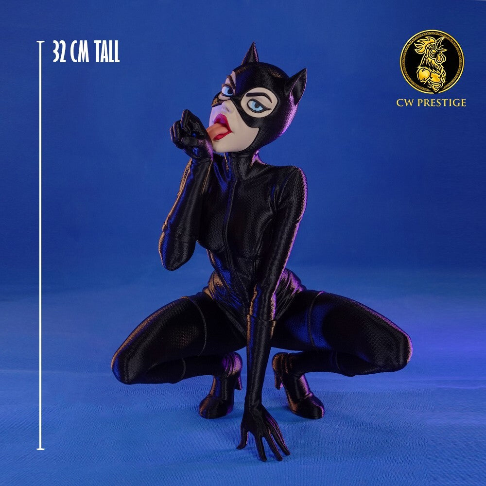 Catwoman – The Queen of Gotham Heists | 12.6 inches 3D Printed Fan Art Figure