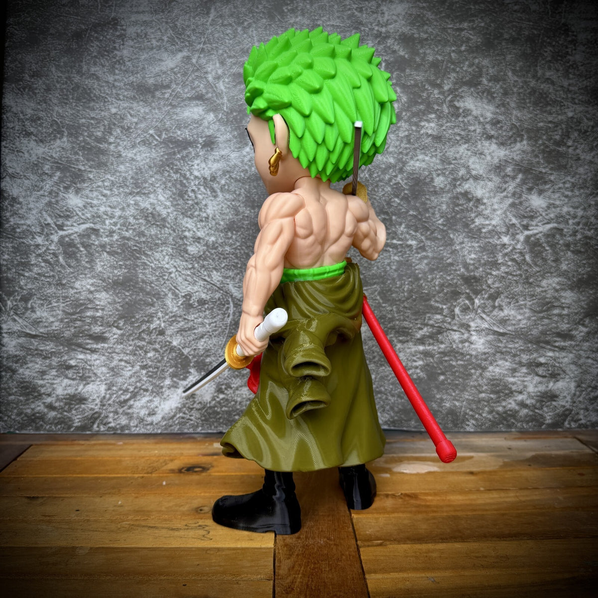 Zoro Inspired Fan Art Figure | 12.6-Inch 3D Printed Statue