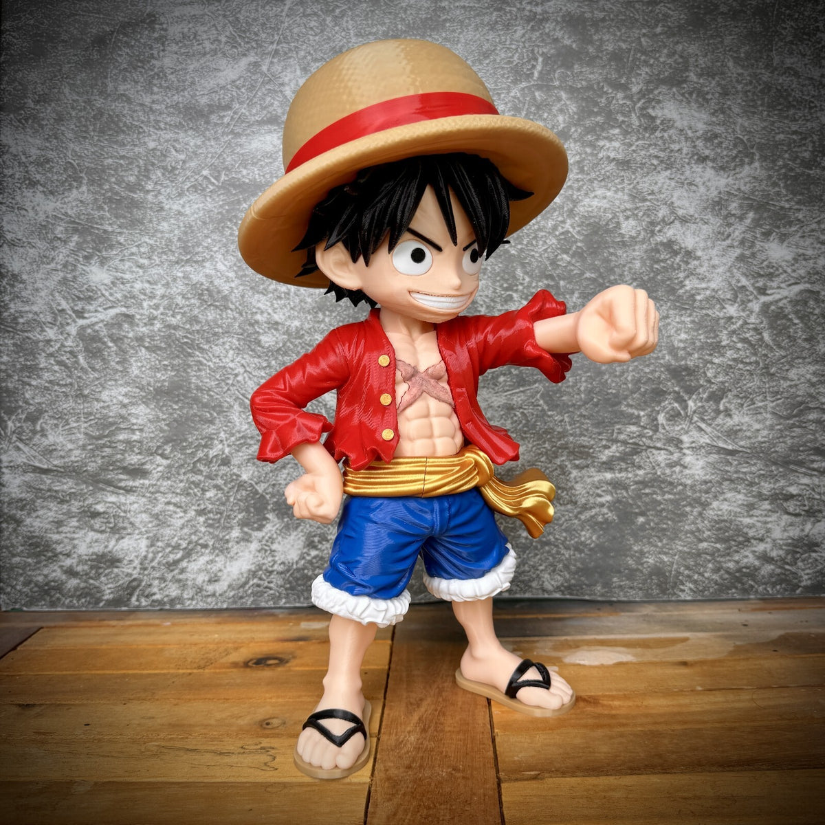 Luffy Inspired Fan Art Figure | 30cm 3D Printed Statue