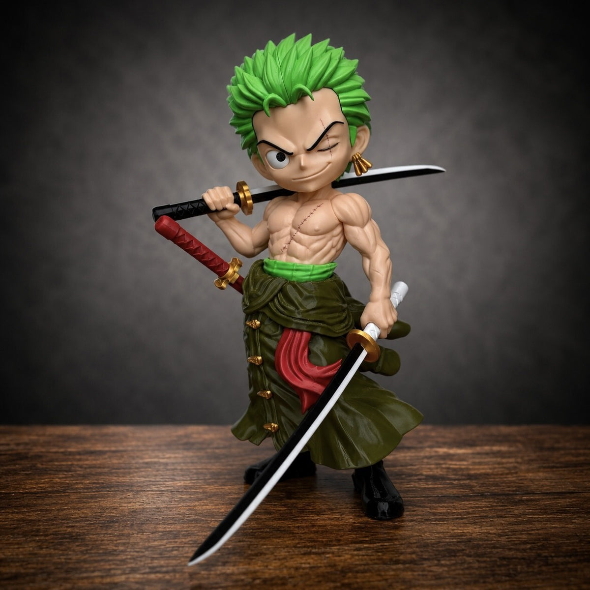 Zoro Inspired Fan Art Figure | 12.6-Inch 3D Printed Statue
