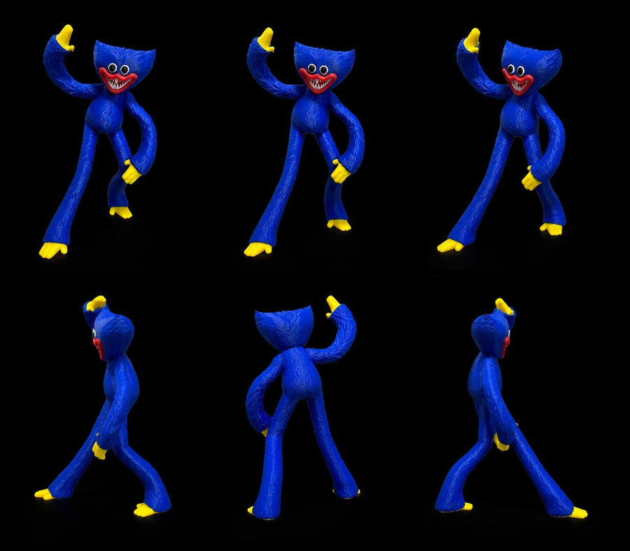 Huggy Wuggy Inspired Furry Monster Figure