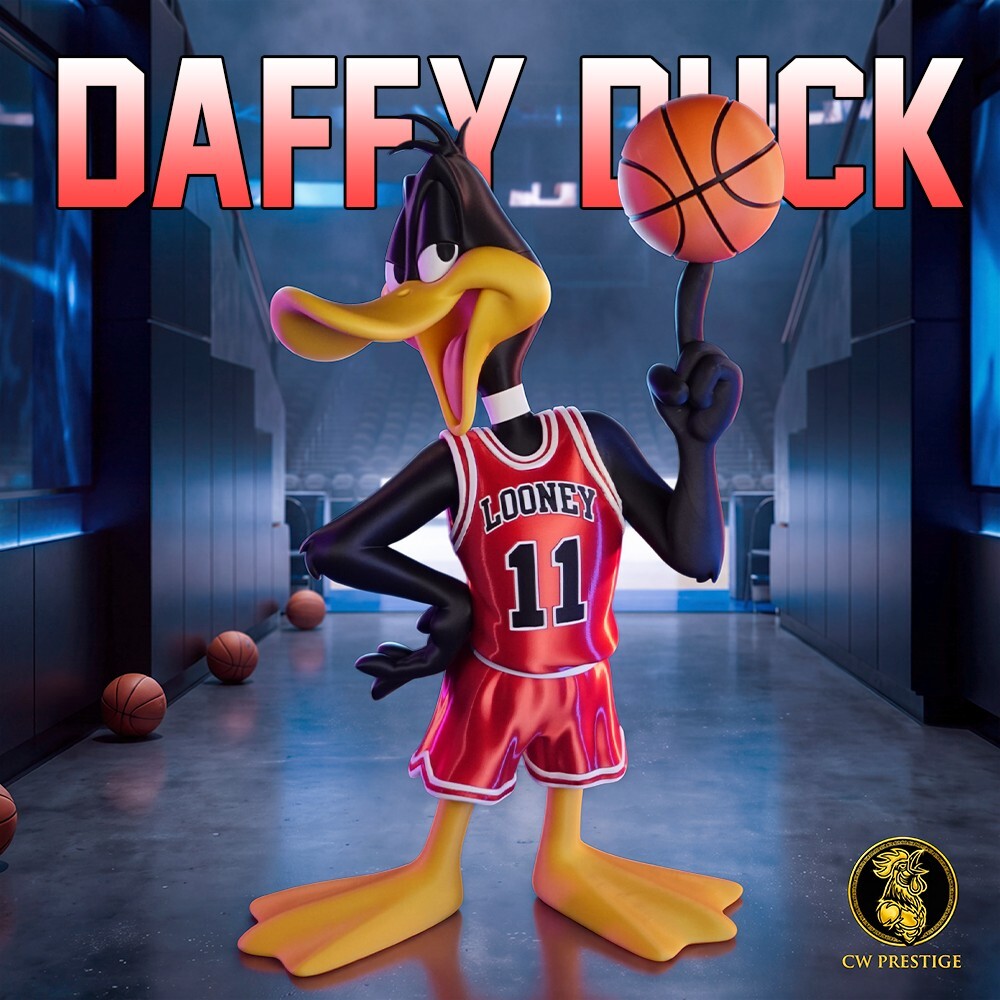 Looney Tunes x Chicago Bulls – Daffy Duck Basketball Figure