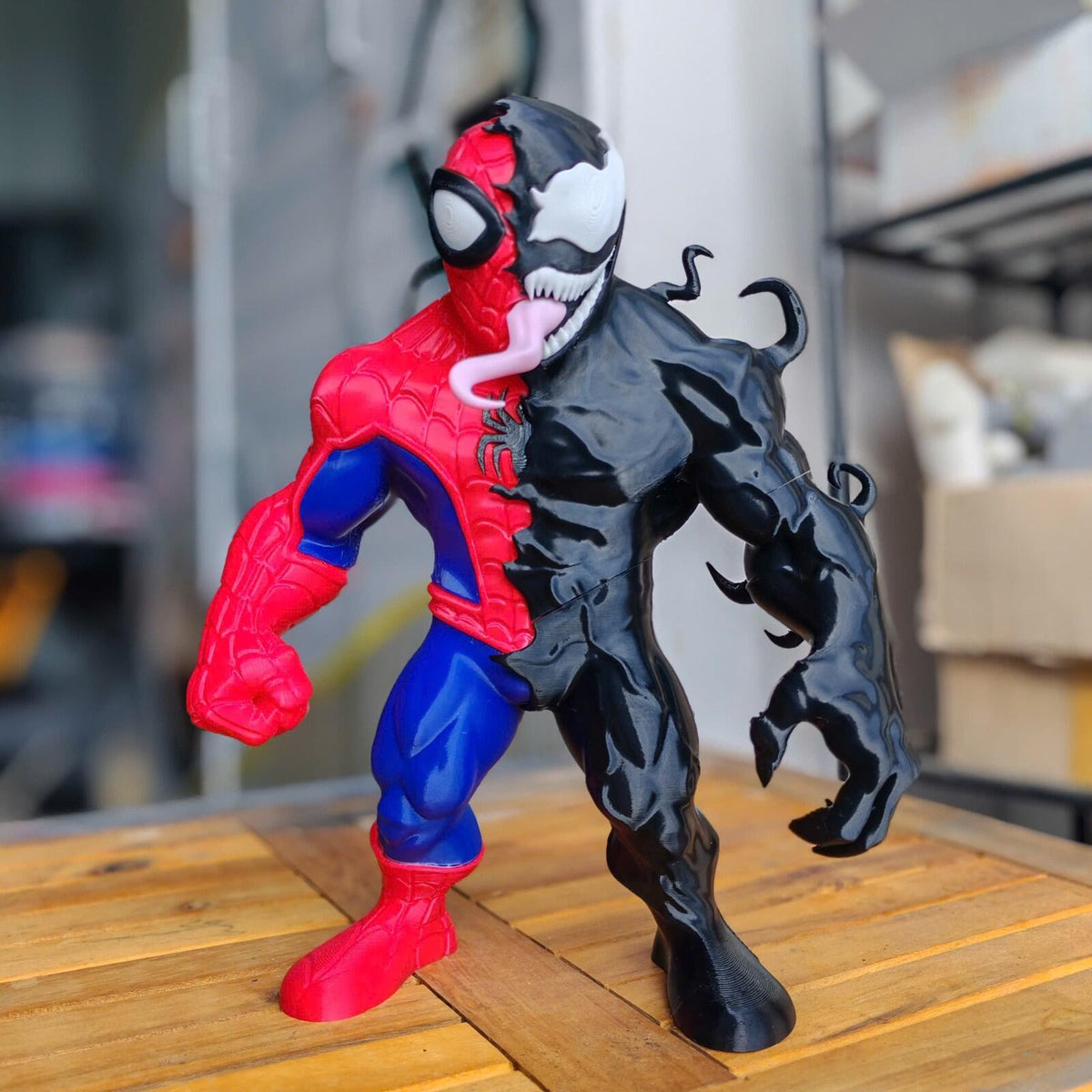 Venomized Spider-Man – Fan Art 3D Printed Collectible