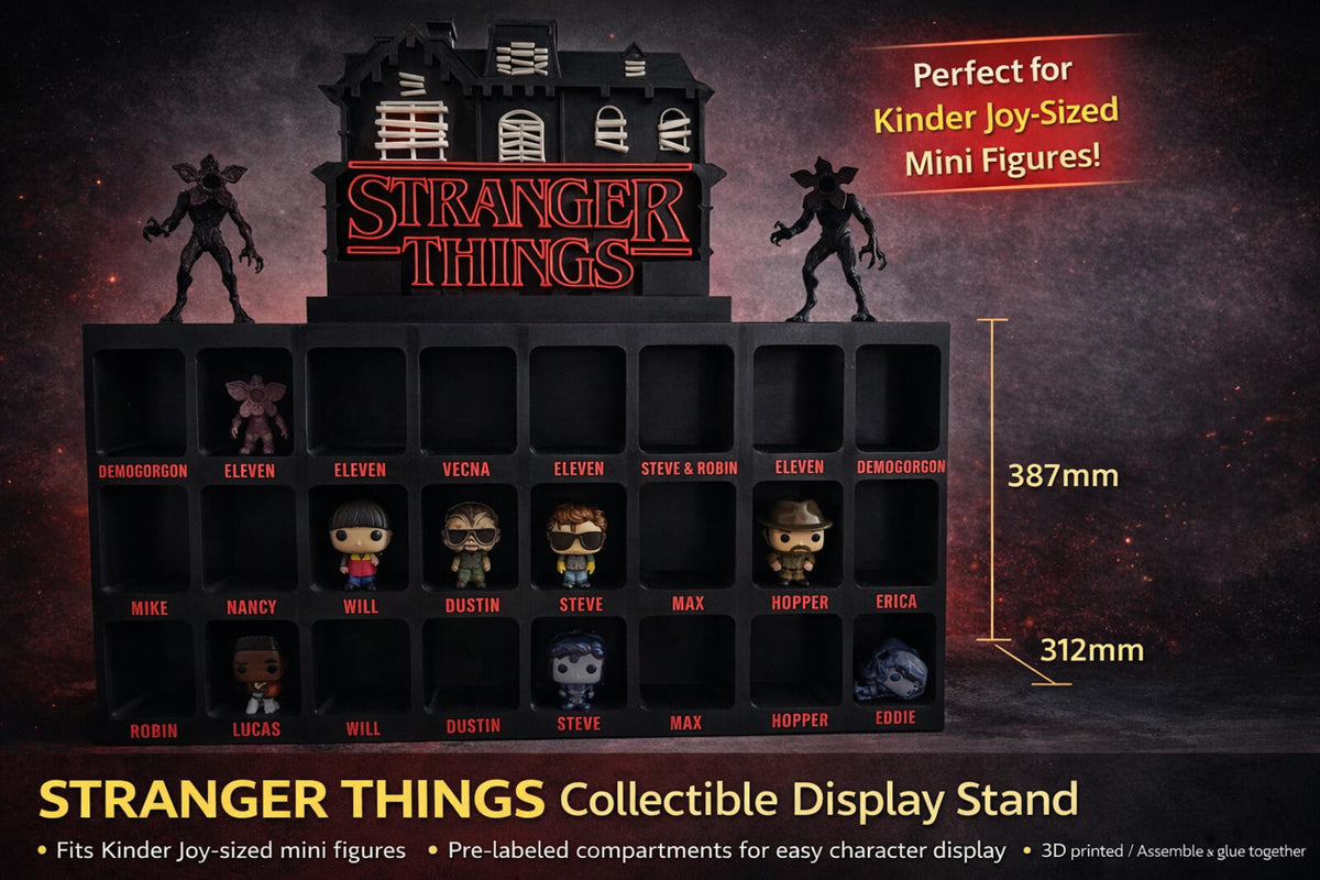 Stranger Things Collectible Display Stand (Fan-Made, 3D Printed)