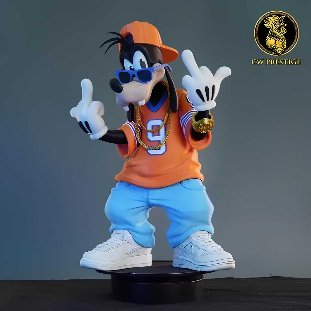 Goofy Urban Streetwear Figure – Hip Hop Designer Collectible Statue