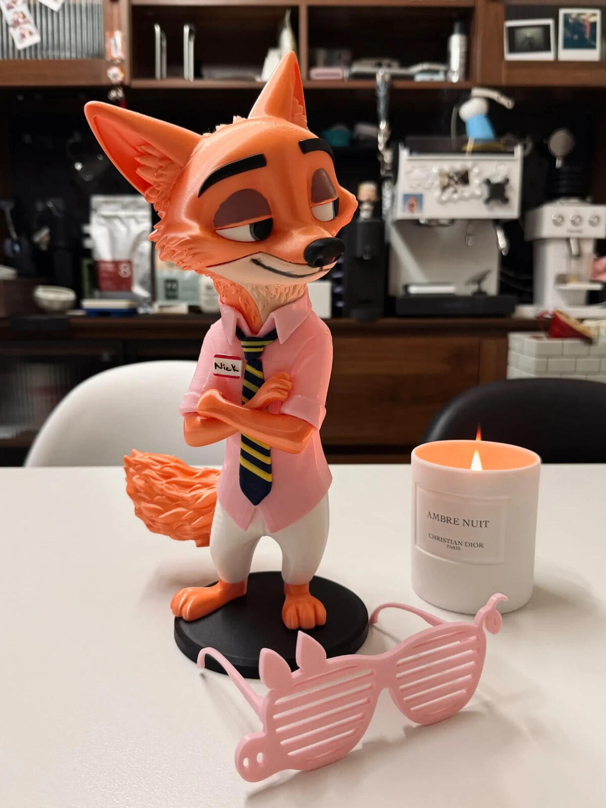 Fox & Bunny Style Display Figure | Articulated Fan-Made Sculpture