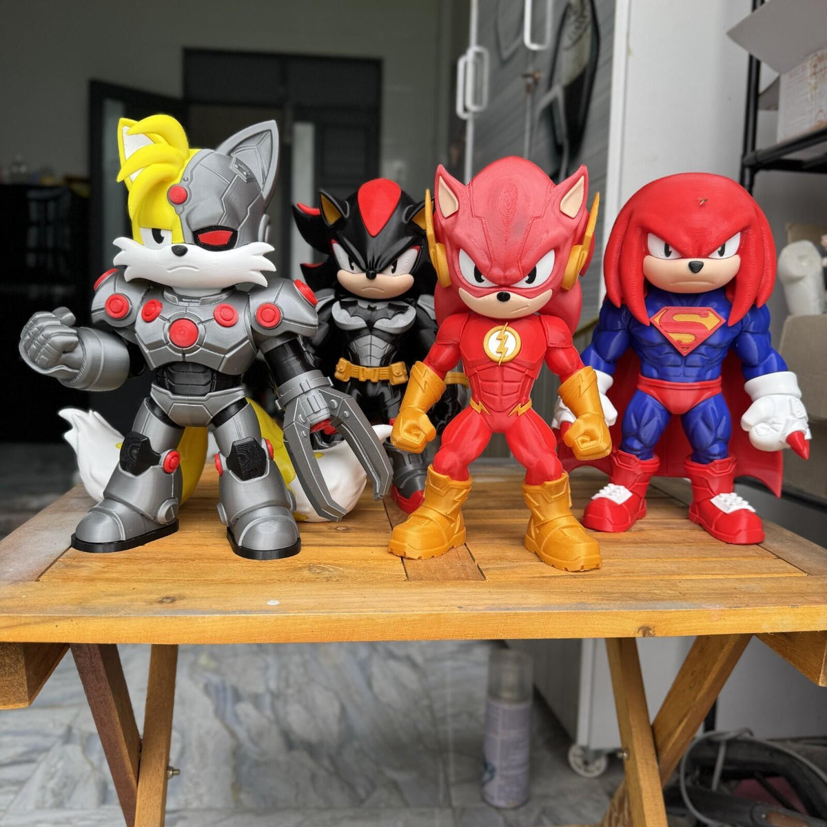 ⚡ CYBORG TAILS – CHIBI FAN ART FIGURE