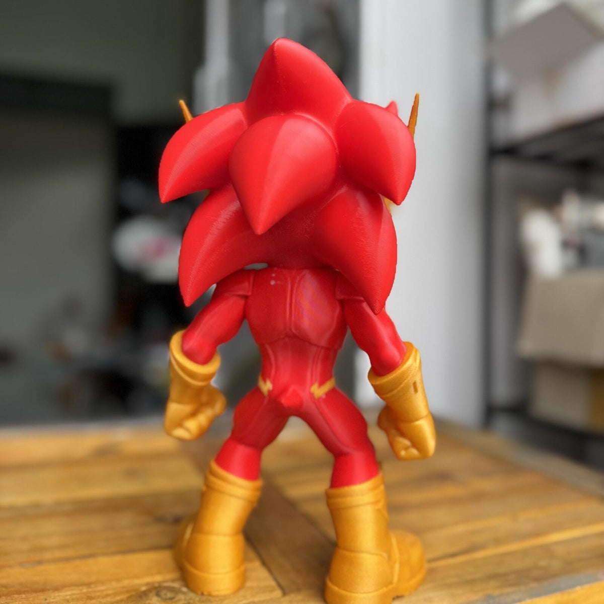 Speed Force Fusion Hero – Chibi Lightning Runner Fan Art – 27.5cm 3D Printed Col