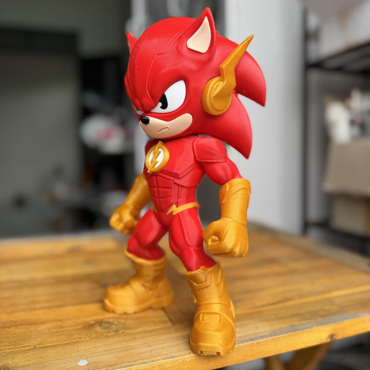 Speed Force Fusion Hero – Chibi Lightning Runner Fan Art – 27.5cm 3D Printed Col