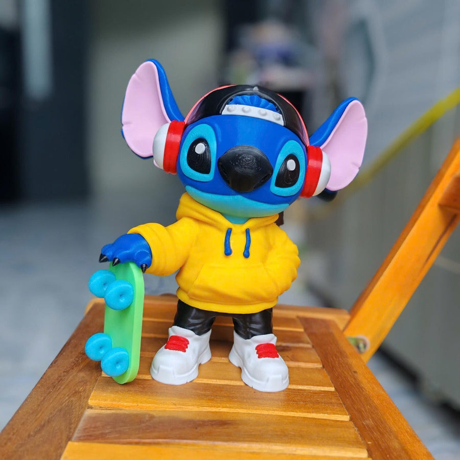 Stitch Urban Vibes – Fan Art 3D Printed Collectible