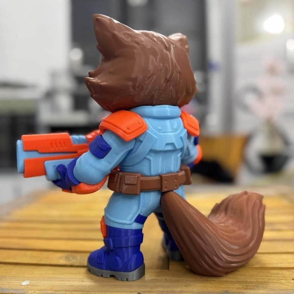 ROCKET RACCOON – Chibi Style 3D Fan Art Figure