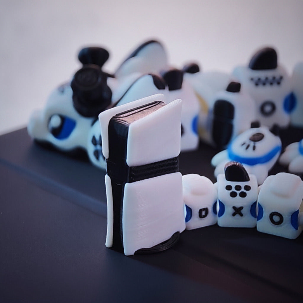 PS5 Dragon Flexi | 3D Printed Articulated Gaming Charm | Gamer Gift