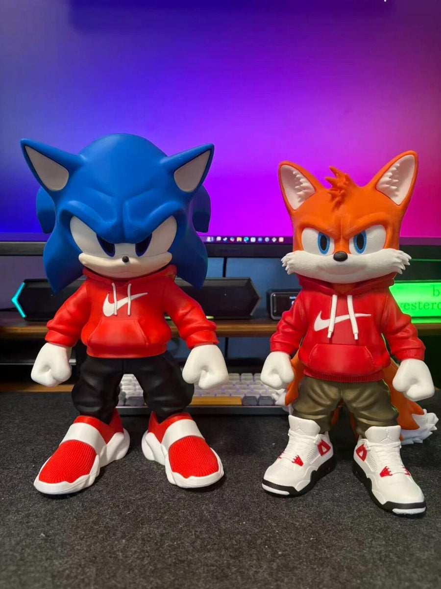 Sonic + Tails | 11-inch & 9-inch | 3D Printed Figure