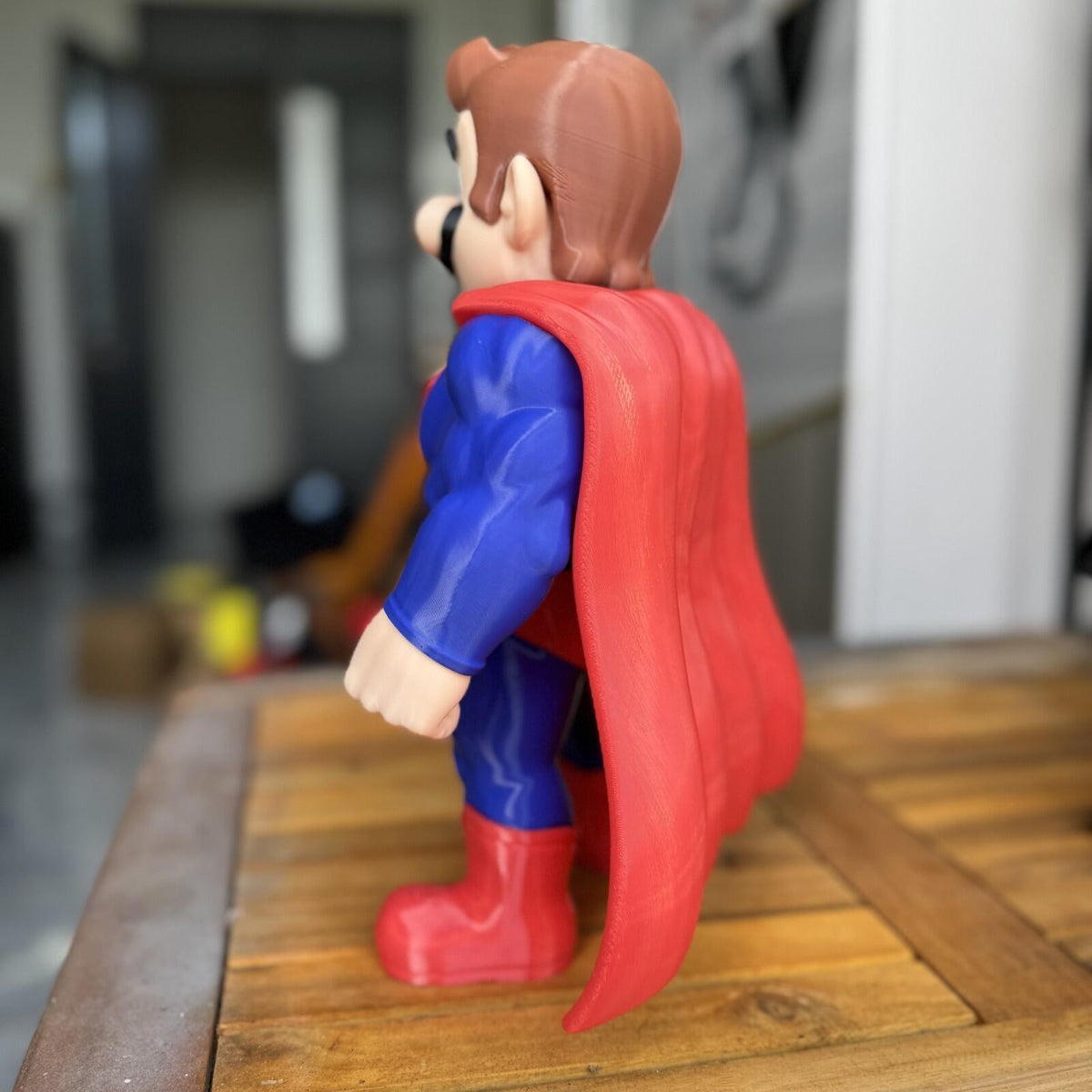 SUPER MARIO – Chibi Superhero Fusion Fan Art Figure
