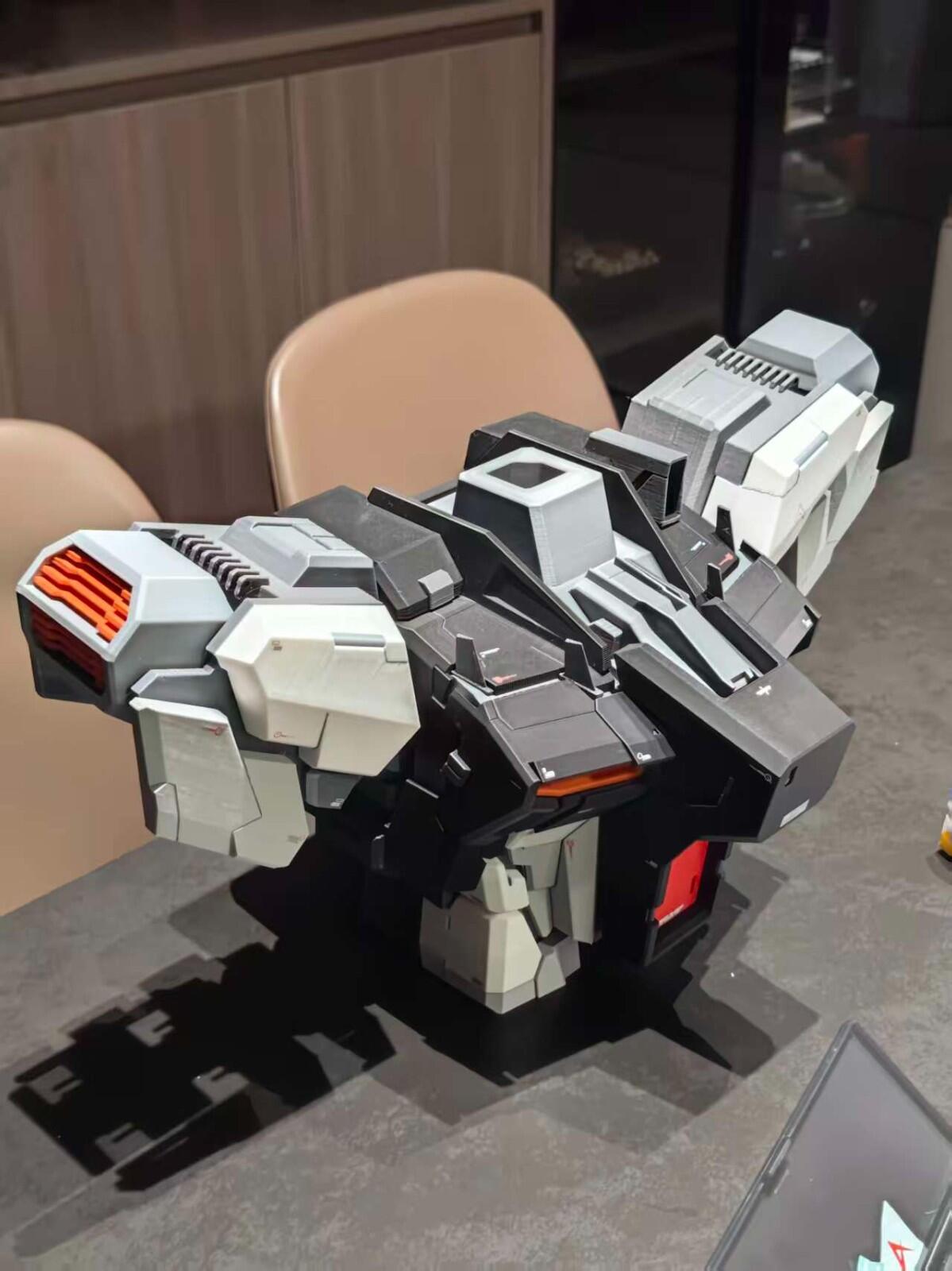3D PRINTED RX-93 ν Gundam 3D Model (Height: 47.2 inches / 1.2 meters)