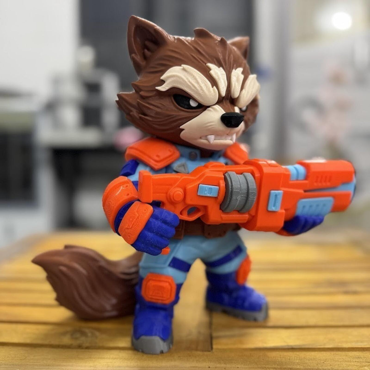 ROCKET RACCOON – Chibi Style 3D Fan Art Figure