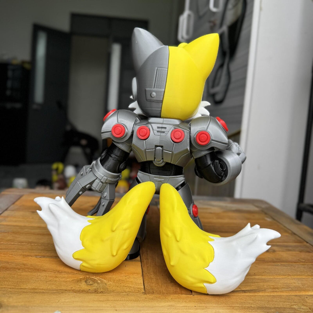 ⚡ CYBORG TAILS – CHIBI FAN ART FIGURE