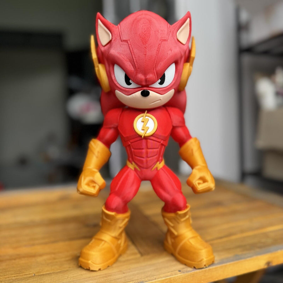 Speed Force Fusion Hero – Chibi Lightning Runner Fan Art – 27.5cm 3D Printed Col